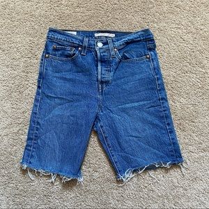Levi’s Wedgie Mid Thigh Cutoff Shorts